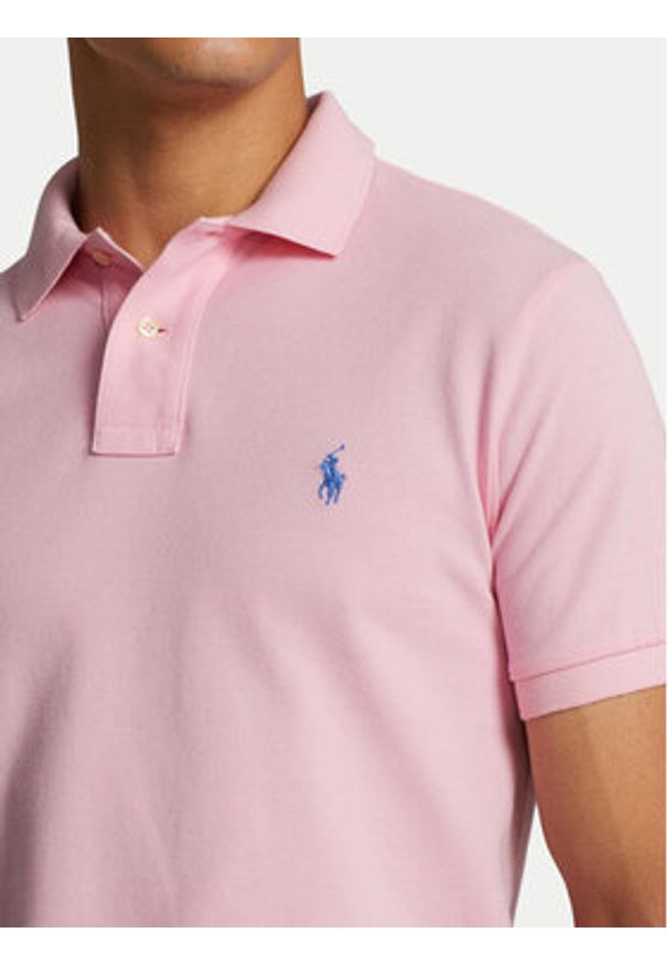 Polo Ralph Lauren Polo Core Replen 710795080 Różowy Slim Fit. Typ kołnierza: polo. Kolor: różowy. Materiał: bawełna