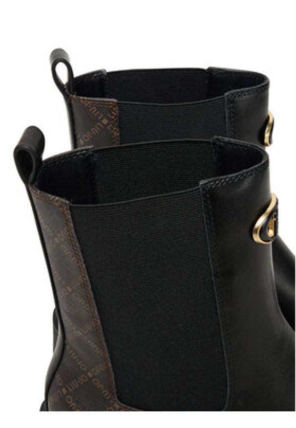 Liu Jo Sztyblety London 02 SF5027 PX696 Czarny. Kolor: czarny. Materiał: skóra