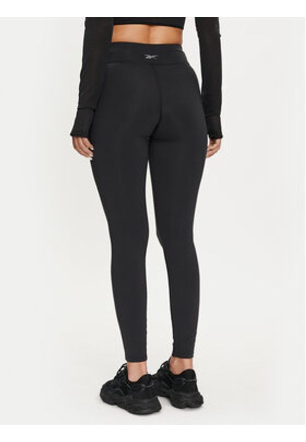 Reebok Legginsy Lux Tight 100028136 Czarny Slim Fit. Kolor: czarny. Materiał: syntetyk
