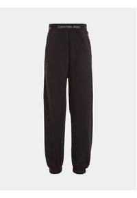 Calvin Klein Jeans Spodnie dresowe Intrasia IB0IB01815 Czarny Regular Fit. Kolor: czarny. Materiał: bawełna