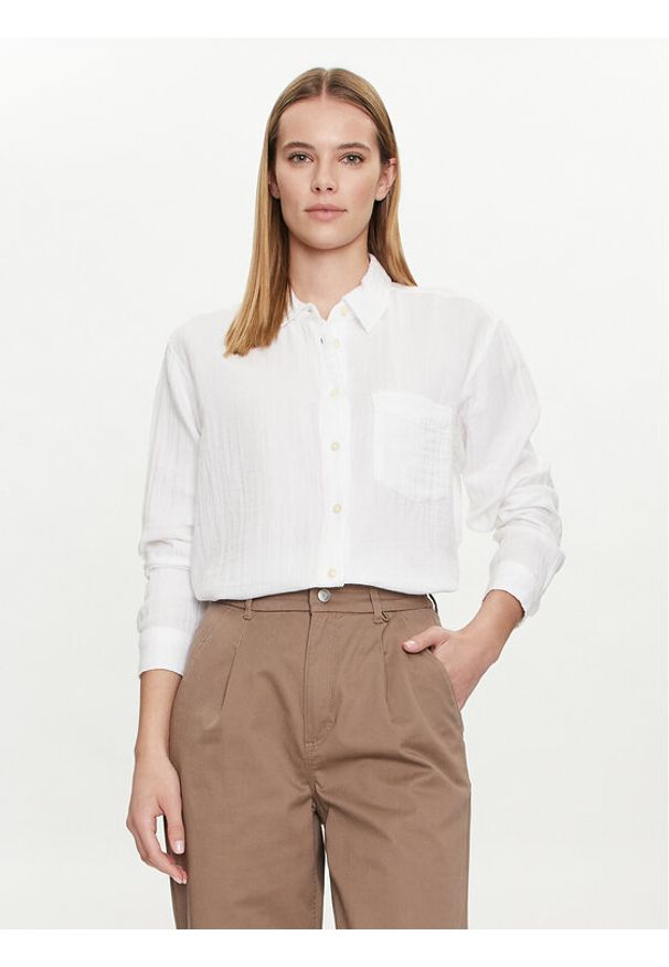 GAP - Gap Koszula 885282-01 Biały Relaxed Fit. Kolor: biały. Materiał: bawełna