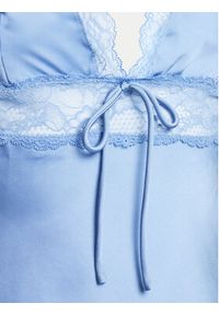Hunkemöller Koszulka piżamowa Marcela 204993 Niebieski Regular Fit. Kolor: niebieski. Materiał: syntetyk #5