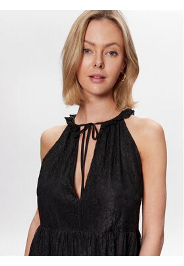 TwinSet - TWINSET Sukienka codzienna 231TT2171 Czarny Regular Fit. Okazja: na co dzień. Kolor: czarny. Materiał: syntetyk. Typ sukienki: proste. Styl: casual