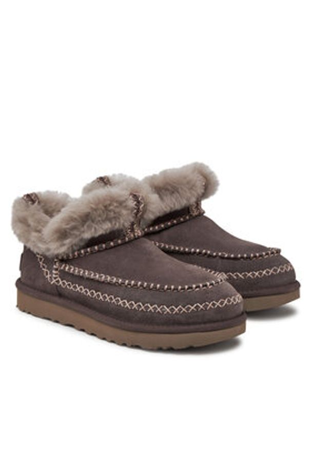 Ugg Śniegowce W Classic Ultra Mini Alpine 1158224 Szary. Kolor: szary. Materiał: skóra
