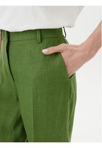 Weekend Max Mara Spodnie materiałowe Malizia 2515131052 Zielony Regular Fit. Kolor: zielony. Materiał: len