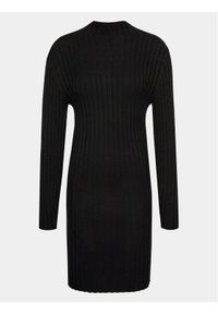 Brave Soul Sukienka dzianinowa LKD-608LOLLIES Czarny Regular Fit. Kolor: czarny. Materiał: wiskoza #1
