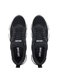Just Cavalli Sneakersy 80QA3SH5 ZSE66 Czarny. Kolor: czarny. Materiał: materiał #2