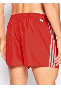Adidas - adidas Szorty kąpielowe Classic 3-Stripes HA0391 Czerwony Regular Fit. Kolor: czerwony. Materiał: syntetyk #5
