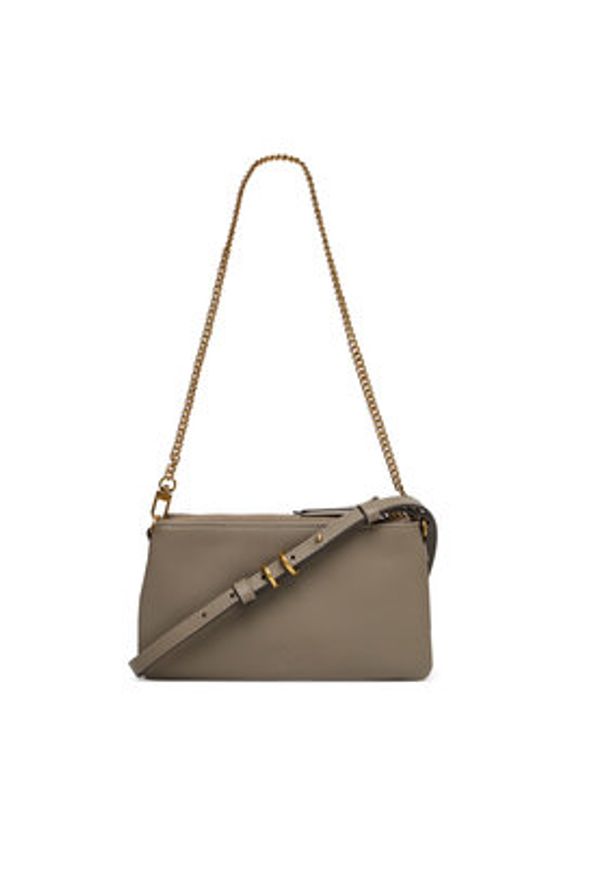 Pinko - PINKO Torebka Double Mini Al 25-26 PLTT 105359 A0QO Szary. Kolor: szary. Materiał: skórzane