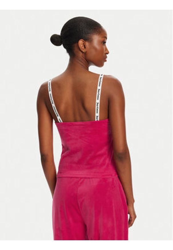 Juicy Couture Top Elina JCLCT125501 Różowy Slim Fit. Kolor: różowy. Materiał: syntetyk