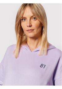 Guess Bluza W2RQ04 K8801 Fioletowy Regular Fit. Kolor: fioletowy. Materiał: bawełna
