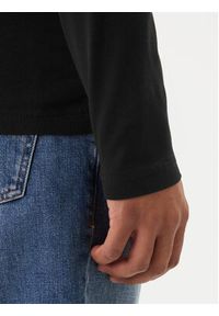 TOMMY HILFIGER - Tommy Hilfiger Longsleeve Stretch Tee MW0MW10804 Czarny Slim Fit. Kolor: czarny. Materiał: bawełna. Długość rękawa: długi rękaw #4