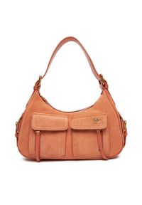 Pinko - PINKO Torebka Cargo Bag Classic PE 25 PLTT 102794 A29N Pomarańczowy. Kolor: pomarańczowy. Materiał: skórzane, zamszowe