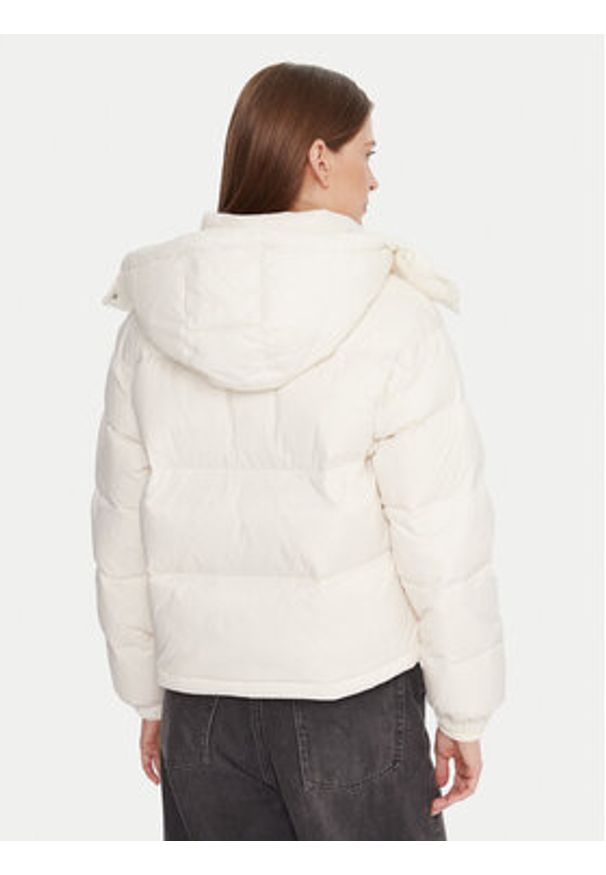Calvin Klein Jeans Kurtka puchowa Essential LV047D501G Écru Relaxed Fit. Materiał: syntetyk
