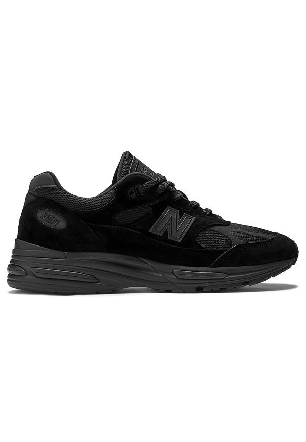 Buty unisex New Balance U991KK2 – czarne. Kolor: czarny. Materiał: guma, skóra. Szerokość cholewki: normalna. Sport: bieganie