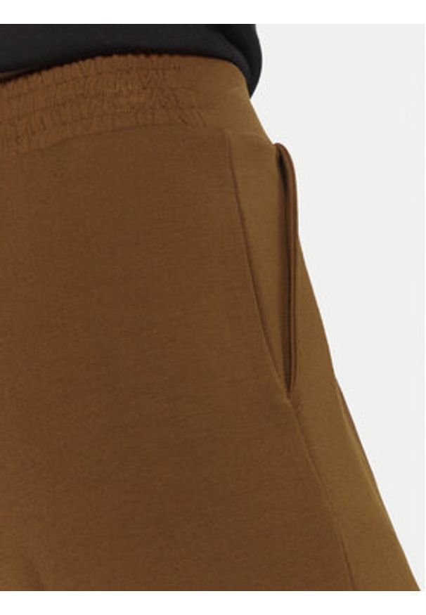 Vila Spodnie materiałowe Reflecti 14098897 Brązowy Wide Leg. Kolor: brązowy. Materiał: materiał, syntetyk