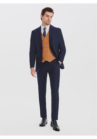 Pako Lorente - PAKO LORENTE - Garnitur męski w subtelną kratę. Materiał: wełna, poliester #7