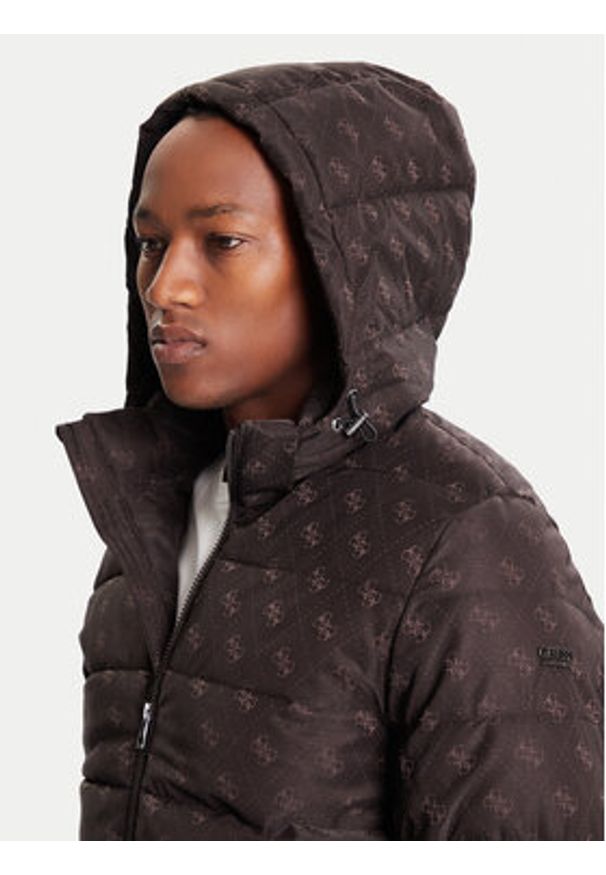 Guess Kurtka zimowa M5BL0B W2322 Brązowy Relaxed Fit. Kolor: brązowy. Materiał: syntetyk. Sezon: zima