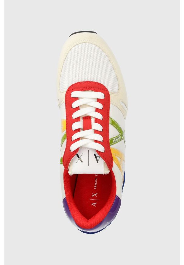 Armani Exchange sneakersy. Nosek buta: okrągły. Zapięcie: sznurówki. Materiał: guma