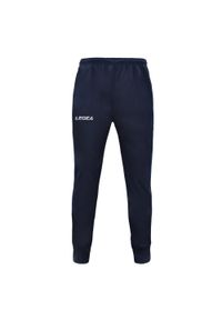 LEGEA - Spodnie treningowe oversize poliester niebieskie. Kolor: niebieski. Materiał: poliester. Sport: outdoor, fitness #1