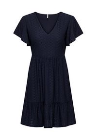 only - ONLY Sukienka codzienna 15289687 Granatowy Regular Fit. Okazja: na co dzień. Kolor: niebieski. Materiał: syntetyk. Typ sukienki: proste. Styl: casual #6