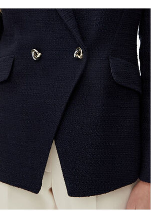 BOSS Marynarka Jatawa2 50535931 Granatowy Slim Fit. Kolor: niebieski. Materiał: bawełna