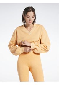 Reebok Bluza Reebok Classics Natural Dye Sweatshirt HS4739 Pomarańczowy Cropped Fit. Kolor: pomarańczowy. Materiał: bawełna