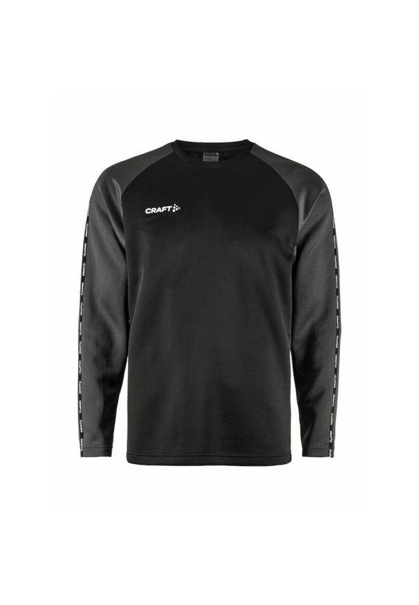 Koszulka treningowa męska Craft Squad 2.0 Crew Neck. Kolor: czarny. Materiał: poliester. Długość rękawa: długi rękaw. Długość: długie