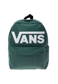 Plecak Vans Old Skool Drop V VN000H4ZBDX1 - zielony. Kolor: zielony. Materiał: materiał, poliester. Wzór: aplikacja. Styl: casual