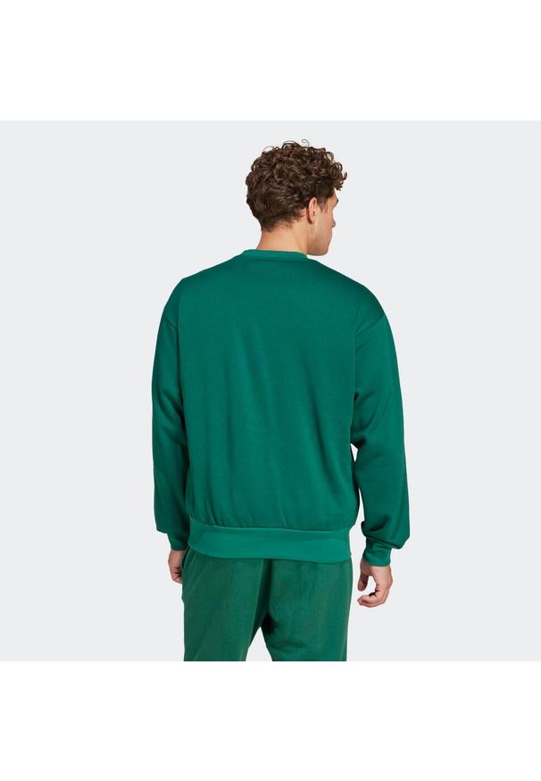 Adidas - Bluza męska ADIDAS Gym & Pilates. Kolor: zielony. Materiał: włókno, bawełna, materiał. Sport: joga i pilates