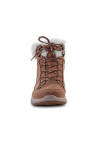 skechers - Buty do chodzenia damskie Skechers Glacial Ultra Cozyly. Wysokość cholewki: za kostkę. Zapięcie: sznurówki. Kolor: wielokolorowy, brązowy. Materiał: guma, materiał, syntetyk. Szerokość cholewki: normalna. Sport: turystyka piesza