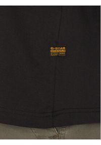 G-Star RAW - G-Star Raw T-Shirt Floock G-Script D25148-C784 Czarny Regular Fit. Kolor: czarny. Materiał: bawełna #5