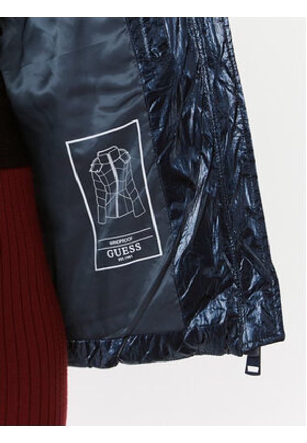Guess Kurtka puchowa W3BL25 WFR90 Granatowy Regular Fit. Kolor: niebieski. Materiał: puch, syntetyk