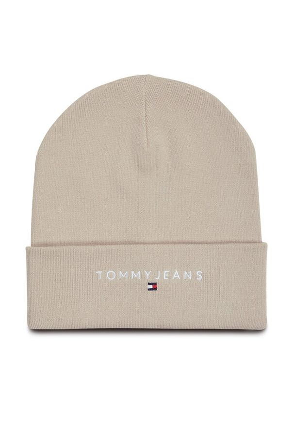 Tommy Jeans Czapka AW0AW16783 Beżowy. Kolor: beżowy. Materiał: bawełna, materiał