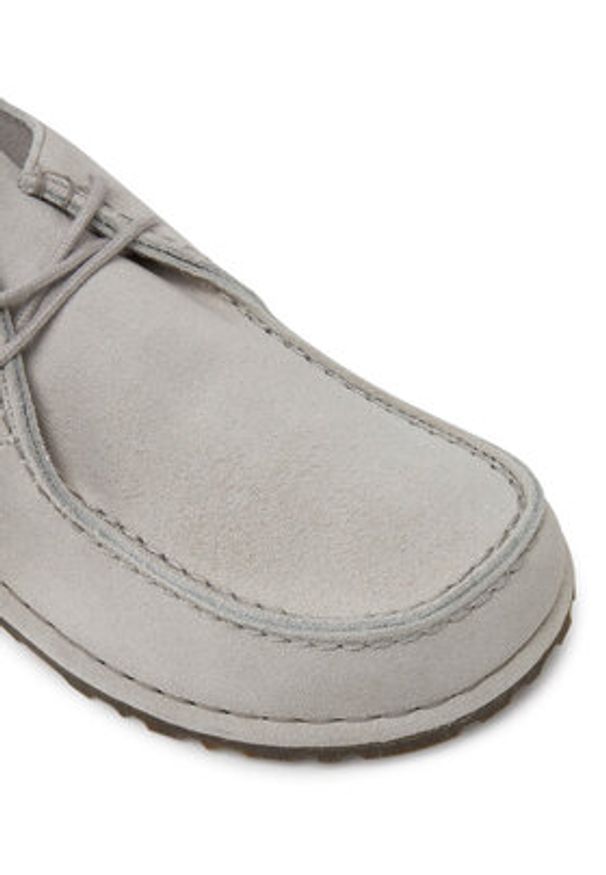 Birkenstock Półbuty Utti Lace 1029575 Écru. Materiał: zamsz, skóra