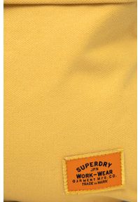Superdry Plecak męski kolor żółty duży gładki. Kolor: żółty. Wzór: gładki #4