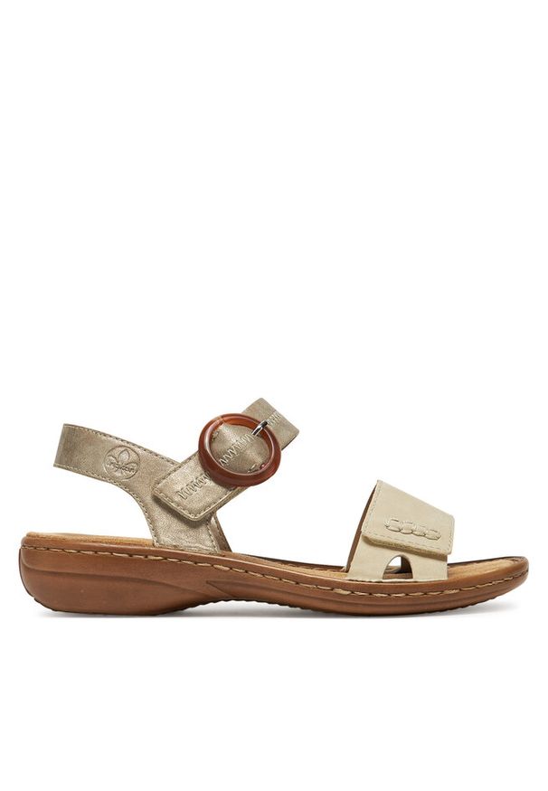 Sandały Rieker. Kolor: beżowy