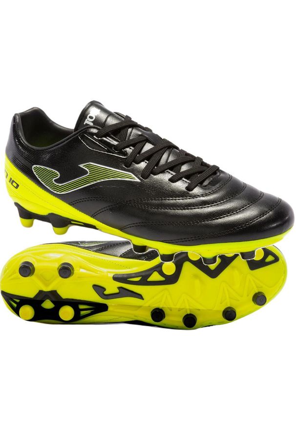 Buty piłkarskie korki Joma Numero-10 treningowe lanki bez skarpety FG. Kolor: czarny. Sport: piłka nożna