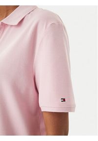 TOMMY HILFIGER - Tommy Hilfiger Polo WW0WW48720 Różowy jasny Relaxed Fit. Typ kołnierza: polo. Kolor: różowy. Materiał: bawełna #5