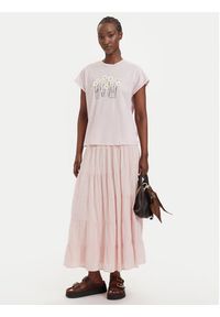 only - ONLY T-Shirt Jany 15372108 Różowy jasny Regular Fit. Kolor: różowy. Materiał: syntetyk #5
