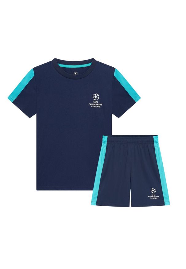 CHAMPIONS LEAGUE - Strój UEFA Champions League. Kolor: niebieski. Materiał: poliester. Sport: piłka nożna