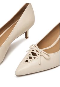 Lauren Ralph Lauren - LAUREN RALPH LAUREN Szpilki 802P06371004 Écru. Kolor: kremowy. Materiał: skóra. Obcas: na szpilce #2