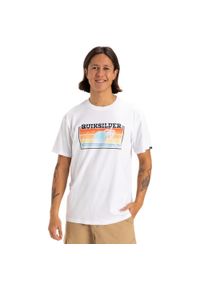 Quiksilver - Koszulka z krótkim rękawem dla Mężczyzn SUN FADED Biały. Kolor: biały. Materiał: materiał, bawełna. Długość rękawa: krótki rękaw. Długość: krótkie