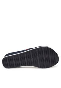 TOMMY HILFIGER - Tommy Hilfiger Japonki Th Corporate Wedge Beach Sandal FW0FW08520 Granatowy. Kolor: niebieski. Materiał: materiał #6