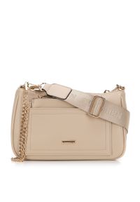 Wittchen - Damska listonoszka z ekoskóry z otwartą kieszenią z etui beżowa. Kolor: beżowy. Sezon: lato. Materiał: skórzane. Styl: elegancki #5