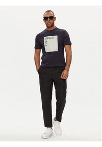 Calvin Klein T-Shirt Square Logo K10K112503 Granatowy Regular Fit. Kolor: niebieski. Materiał: bawełna #5