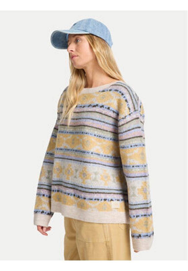 Billabong Sweter Camp EBJSW00134 Kolorowy Relaxed Fit. Materiał: syntetyk. Wzór: kolorowy
