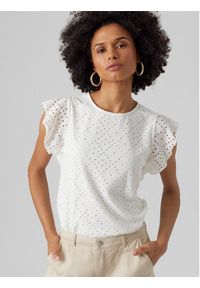 Vero Moda T-Shirt 10286067 Biały Loose Fit. Kolor: biały. Materiał: syntetyk #5