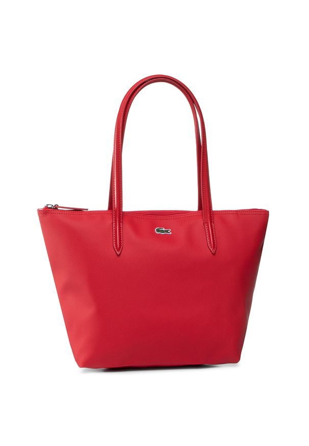 Torebka Lacoste - S Shopping Bag NF2037PO High Risk Red 883. Kolor: czerwony. Materiał: skórzane