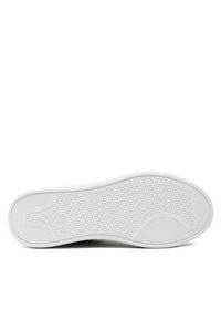 TOMMY HILFIGER - Tommy Hilfiger Sneakersy Embossed Court Sneaker FW0FW07297 Biały. Kolor: biały. Materiał: skóra #5